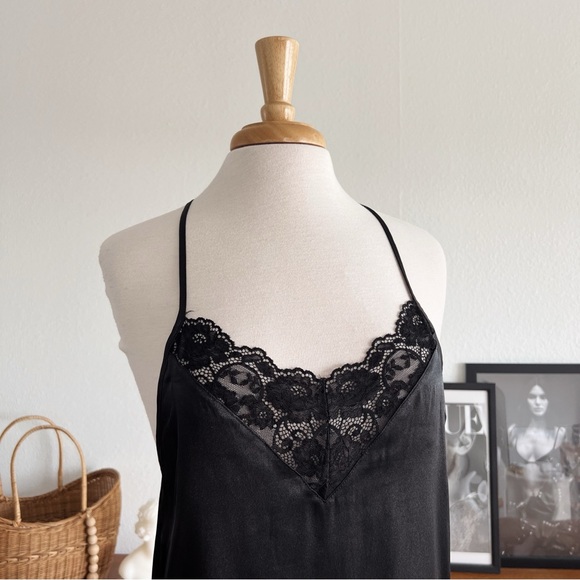 BLACK LACE RACERBACK ADJUSTABLE CAMI #0320 - Picture 6 of 8